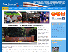 Tablet Screenshot of keanefoundation.org